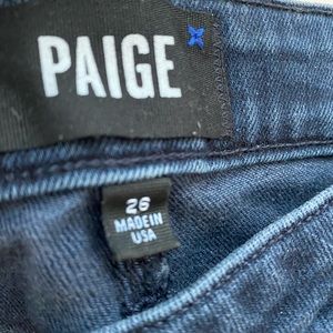 Paige High Waist Exposed Button Fly Jeans Size 26